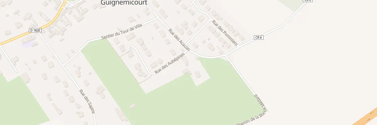 Plan du 20 Rue des Acacias à Guignemicourt