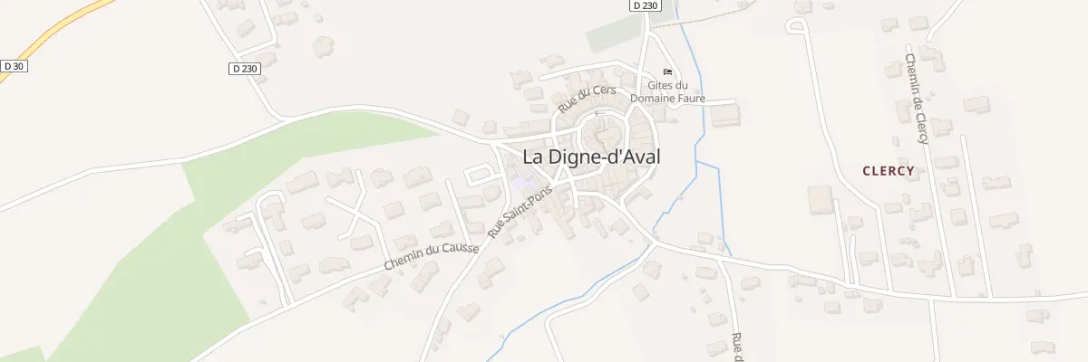 Plan du 51 Le Village à La Digne-d’Aval