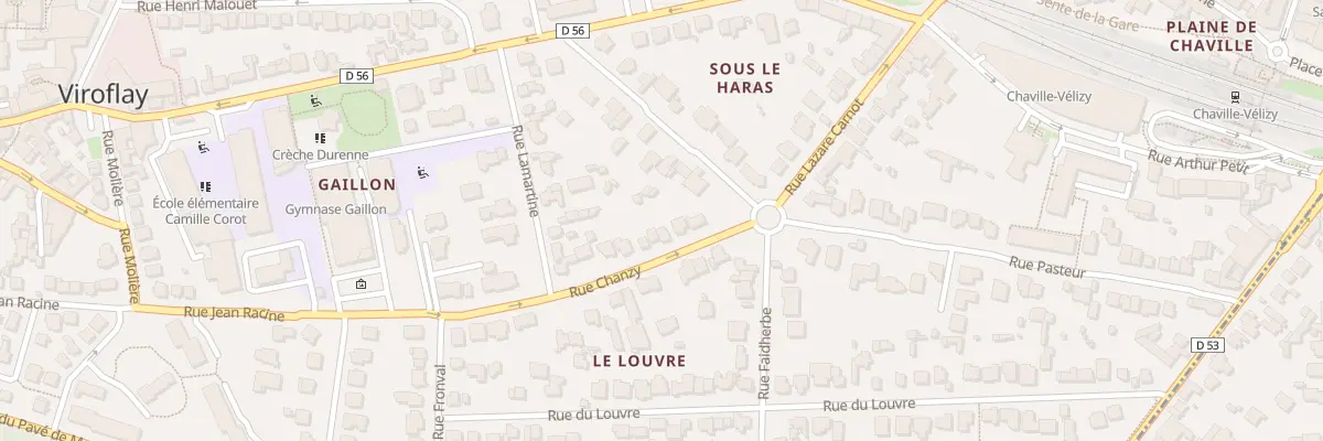 Plan du 8 Rue Chanzy à Viroflay