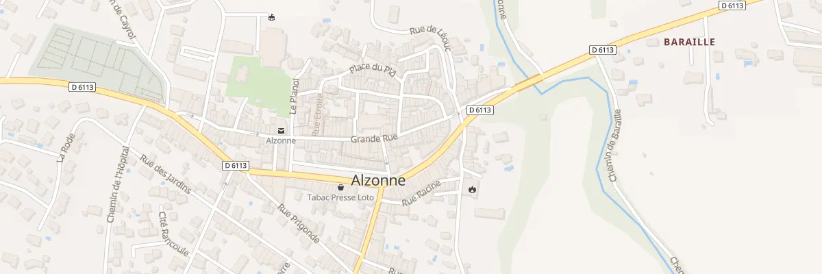Plan du 76 Grand Rue à Alzonne