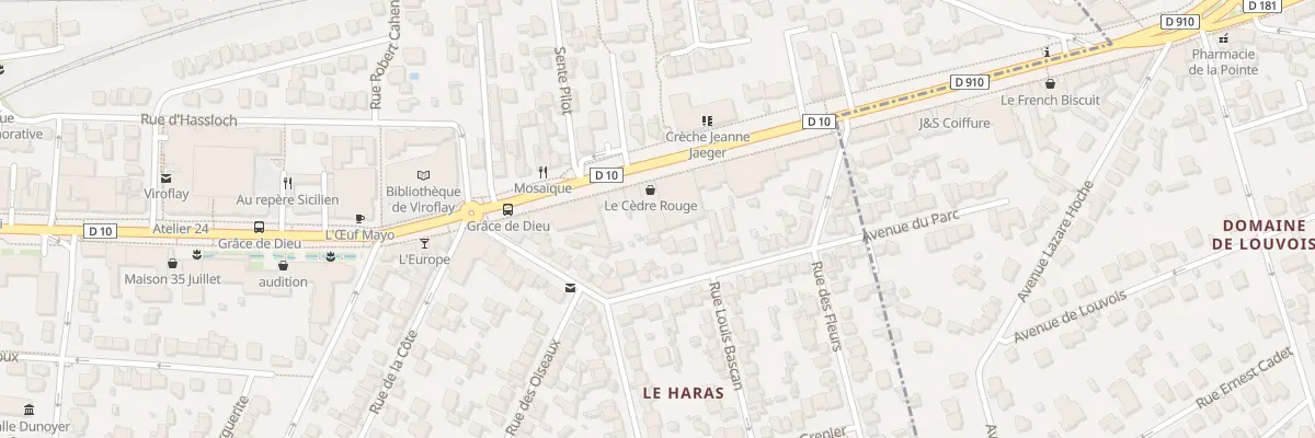 Plan du 19 Av du Général Leclerc à Viroflay