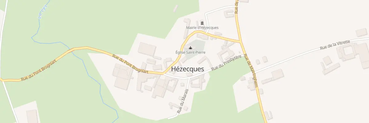 Plan du 7 Rue de l’Eglise à Hézecques