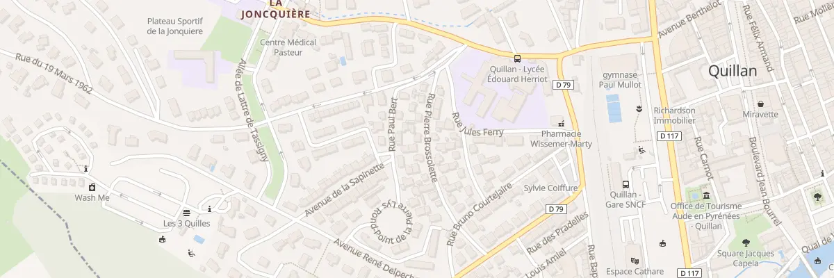 Plan du 12 Rue Pierre Brossolette à Quillan