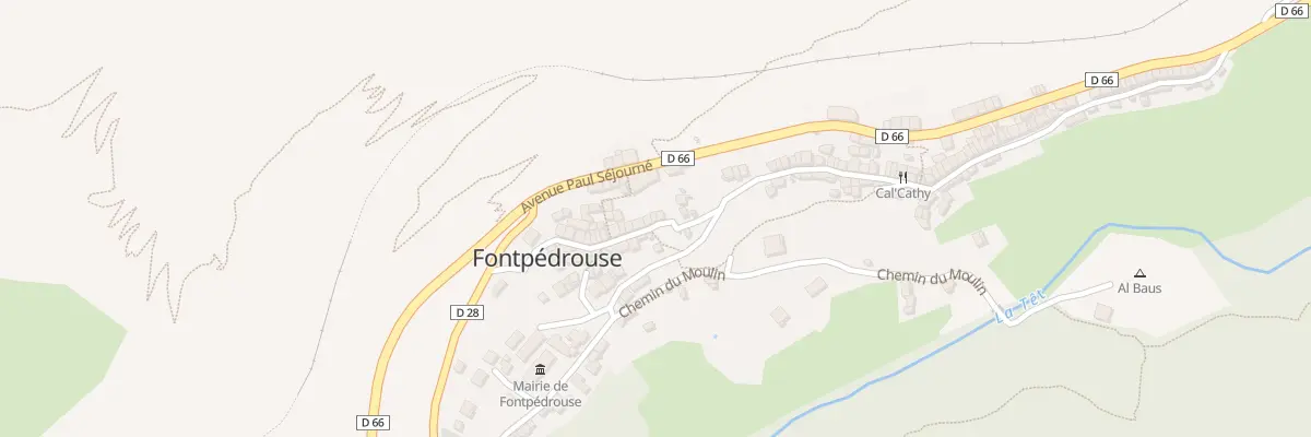 Plan du 9001 Le Village à Fontpédrouse