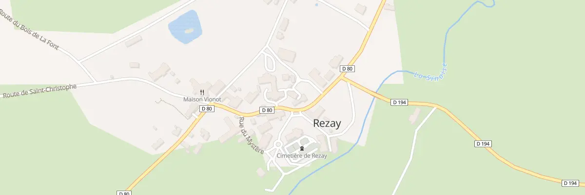 Plan du 5 Le Bourg à Rezay