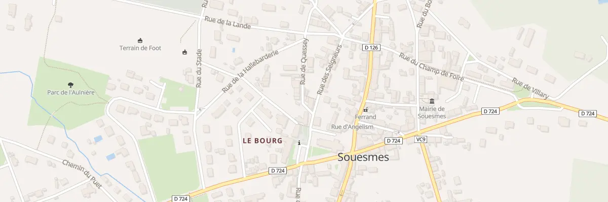 Plan du 7 Rue des Seigneurs à Souesmes