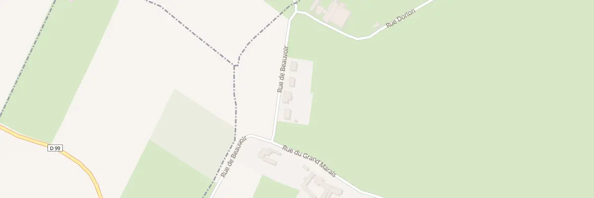 Plan du 3 Rue de Beauvoir à Béalcourt