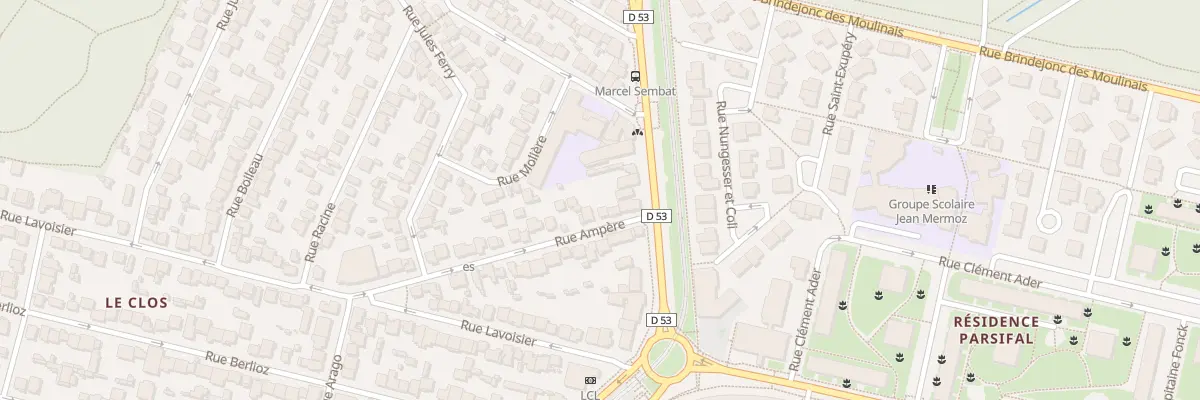 Plan du 4 Rue Ampère à Vélizy-Villacoublay