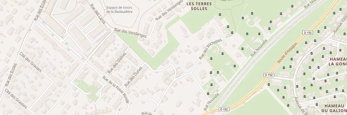 Plan du 8 Rue de la Badaudiere à Breuillet