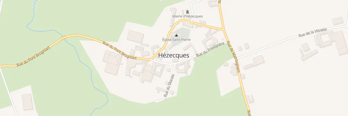 Plan du 6 Rue du Presbytere à Hézecques