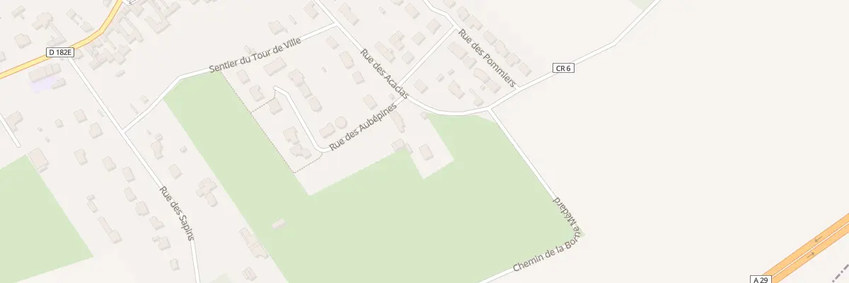 Plan du 22 Rue des Acacias à Guignemicourt