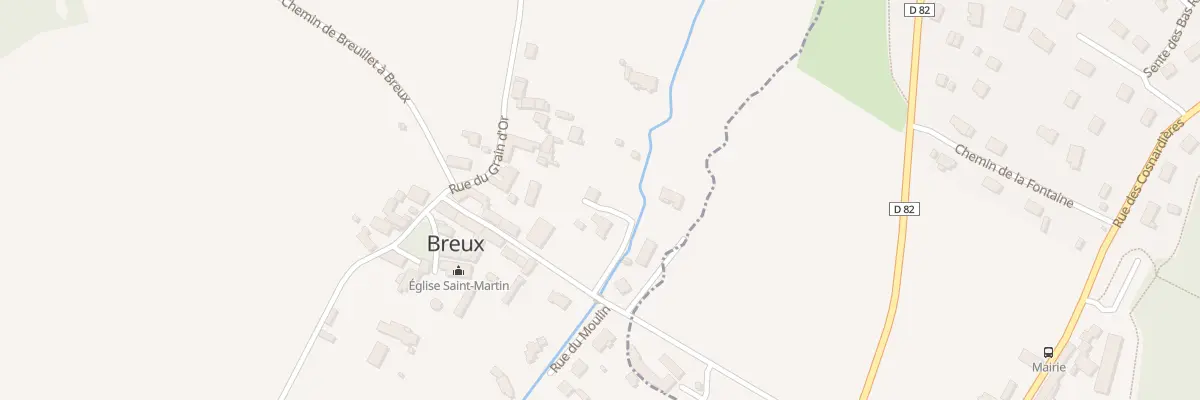 Plan du 6T Rue du Moulin à Breux-Jouy