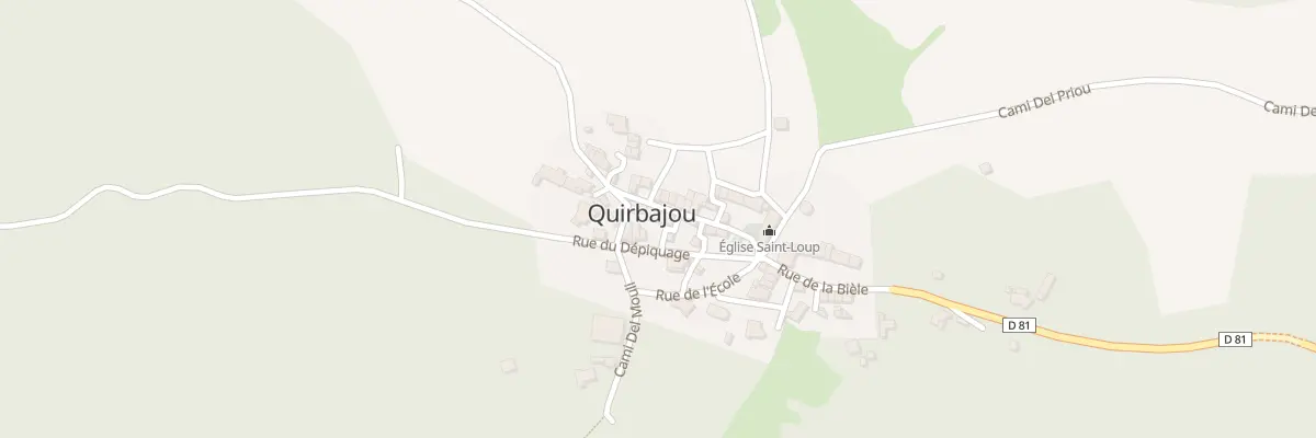 Plan du 3 Rue de la Piale à Quirbajou