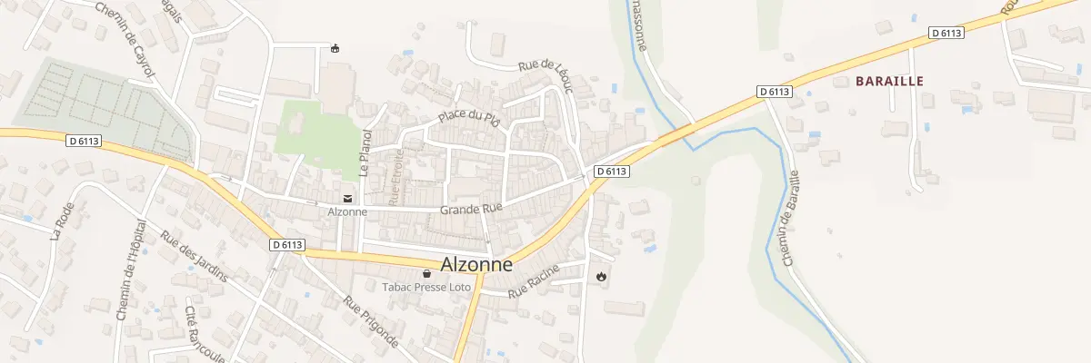 Plan du 81 Gr Grand Rue à Alzonne