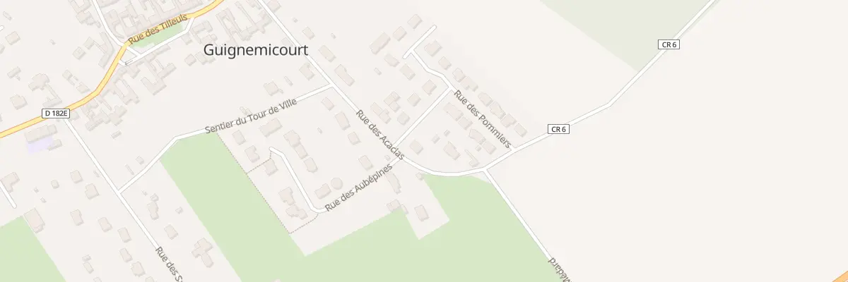 Plan du 19 Rue des Acacias à Guignemicourt