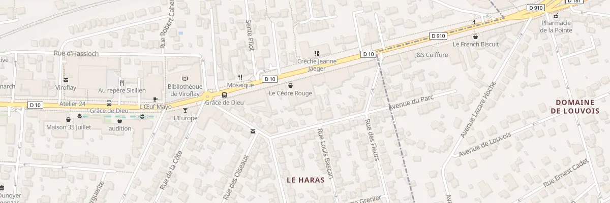 Plan du 17 Av du Général Leclerc à Viroflay