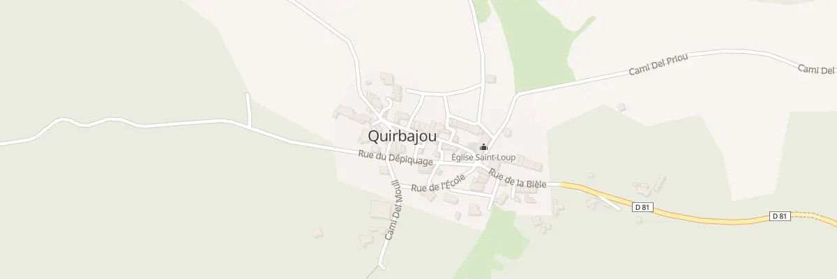 Plan du 306 Le Village à Quirbajou