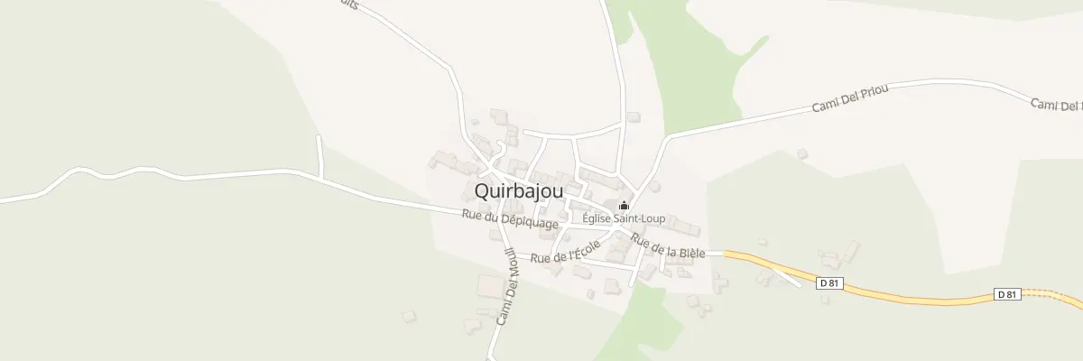 Plan du 12 Rue de la Piale à Quirbajou