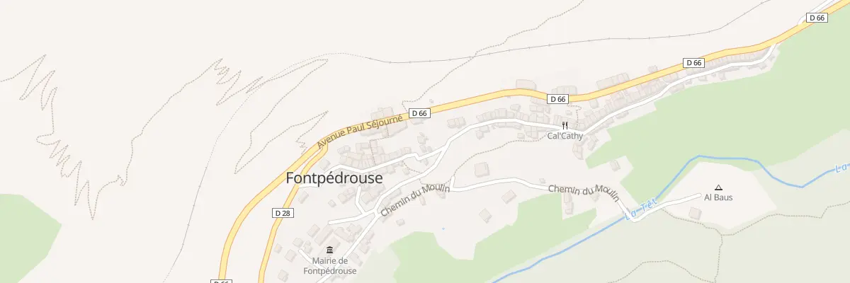 Plan du 45 Le Village à Fontpédrouse