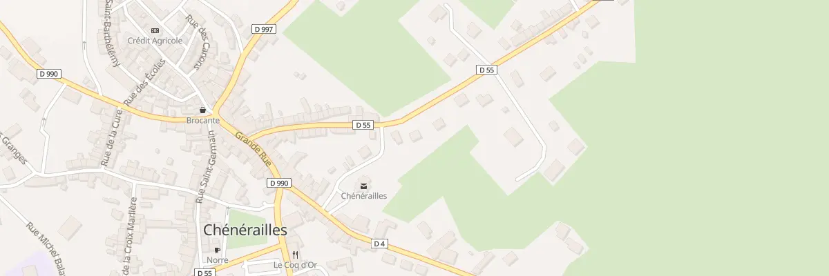 Plan du 5 Rte de Saint-loup à Chénérailles