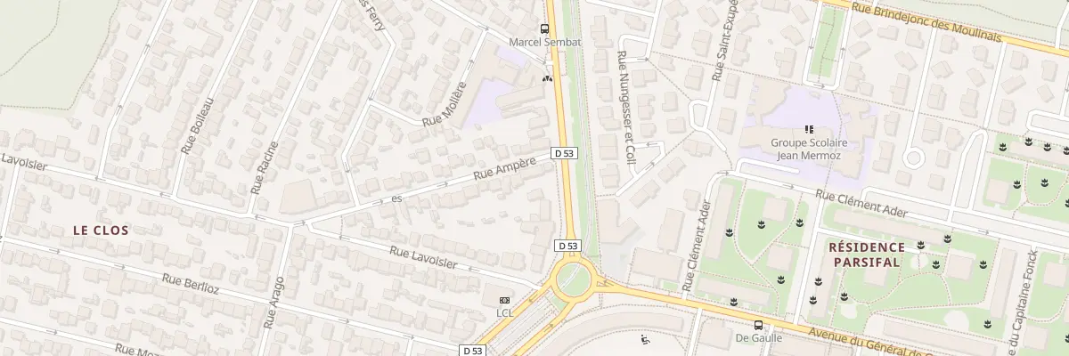Plan du 3 Rue Ampère à Vélizy-Villacoublay