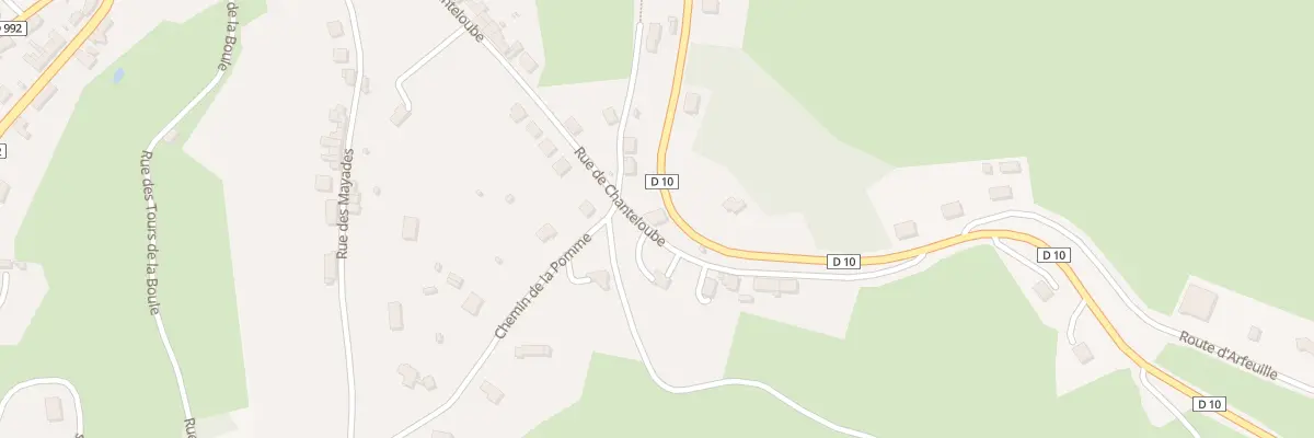 Plan du 64 Rte de Crocq à Felletin