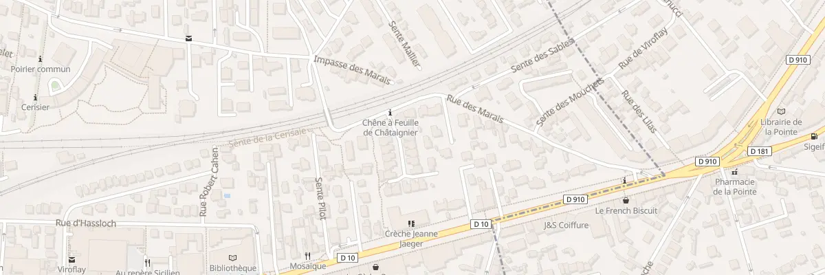 Plan du 1 Rue du Vieux Pont de Bois à Viroflay