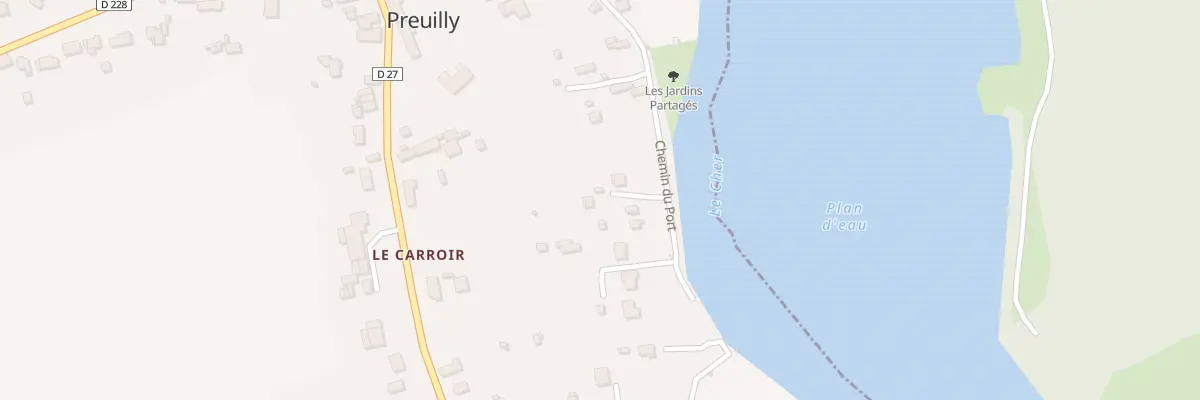 Plan du 22 Che du Port à Preuilly