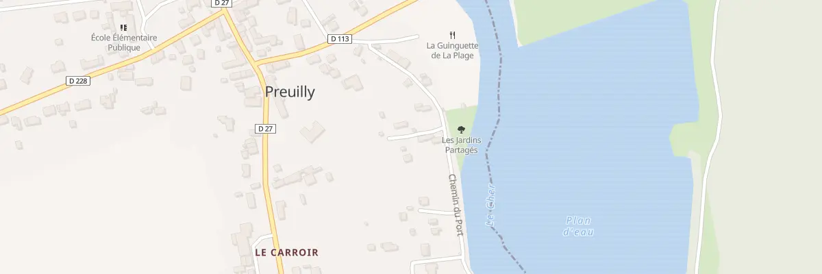 Plan du 12 Che du Port à Preuilly