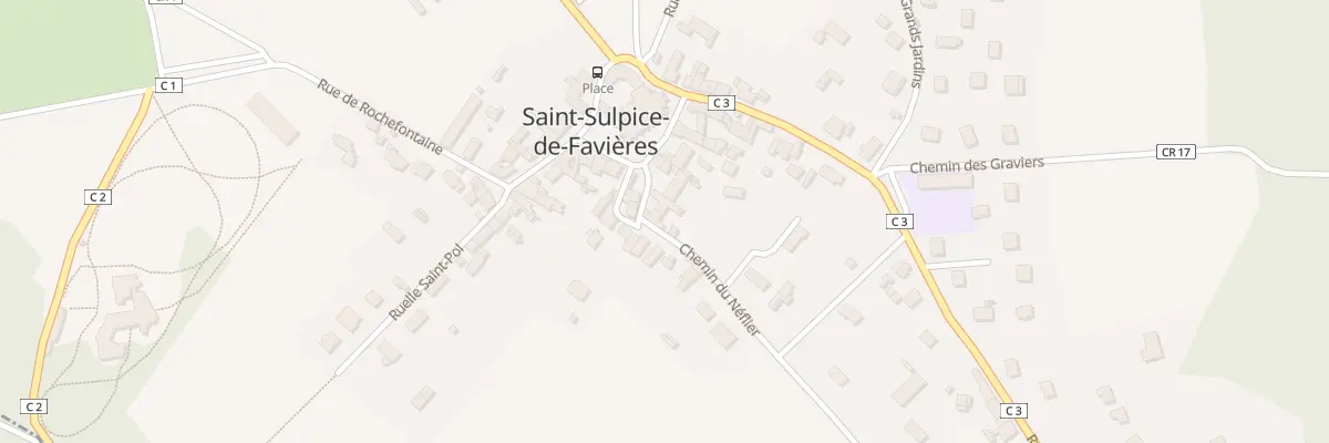 Plan du 8B Pl de l’Eglise à Saint-Sulpice-de-Favières