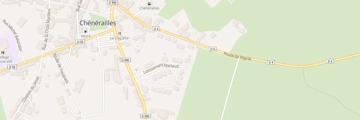 Plan du 5 Lot Marlaud à Chénérailles