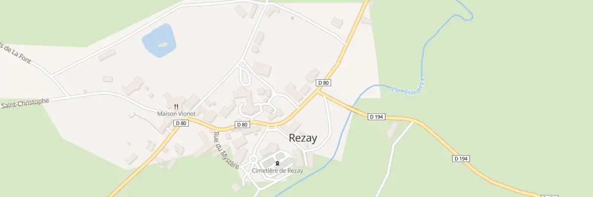 Plan du 2 Le Bourg à Rezay