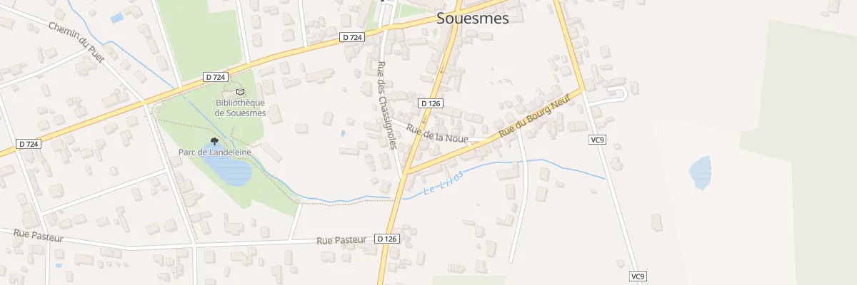 Plan du 13 Rte de Nançay à Souesmes