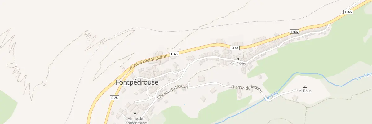 Plan du 66B Le Village à Fontpédrouse
