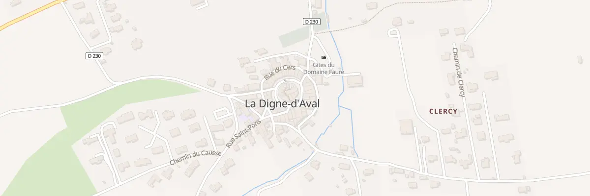 Plan du 10 Rue Saint Jacques à La Digne-d’Aval