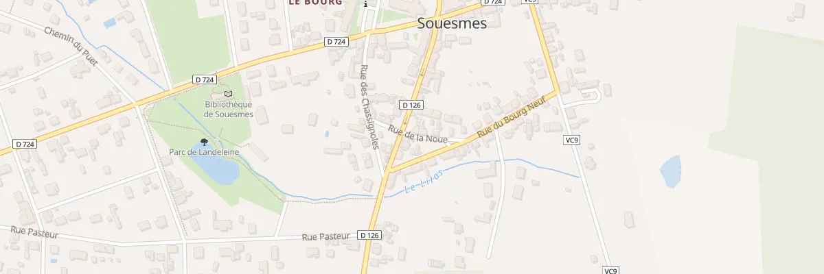 Plan du 11 Rte de Nançay à Souesmes