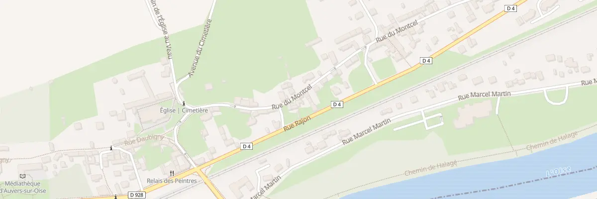 Plan du 33T Rue du Montcel à Auvers-sur-Oise
