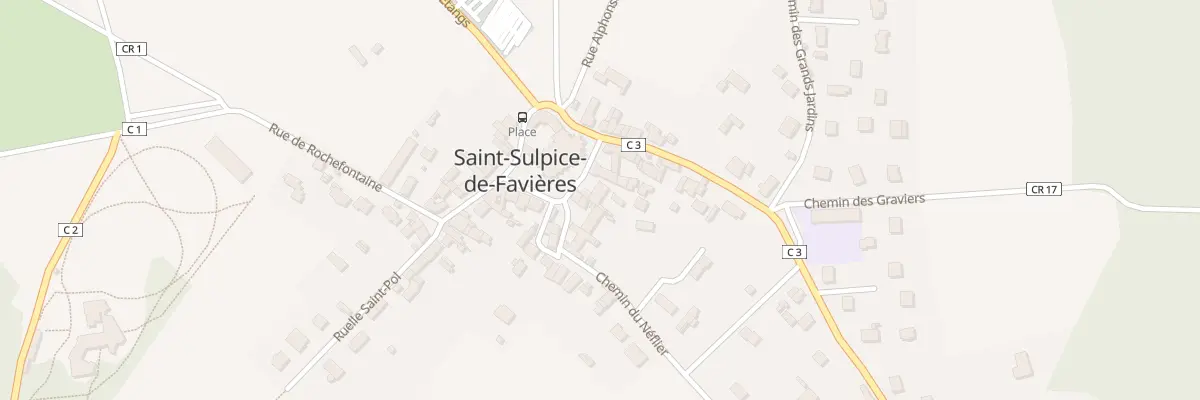 Plan du 16 Pl de l’Eglise à Saint-Sulpice-de-Favières