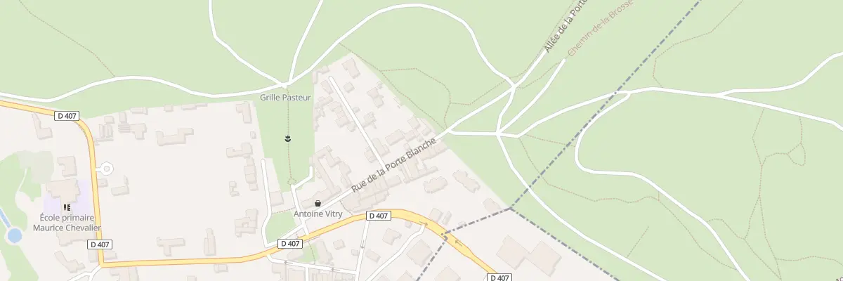 Plan du 11 Rue de la Porte Blanche à Marnes-la-Coquette