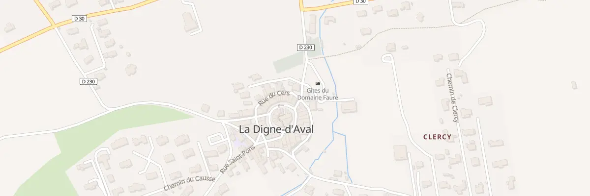 Plan du 5 Le Village à La Digne-d’Aval
