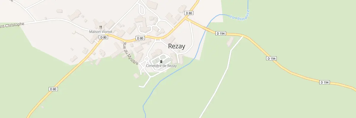 Plan du 29 Le Bourg à Rezay