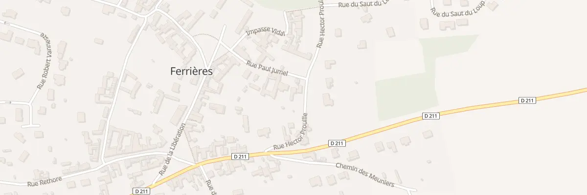 Plan du 8 Le Village à Ferrières