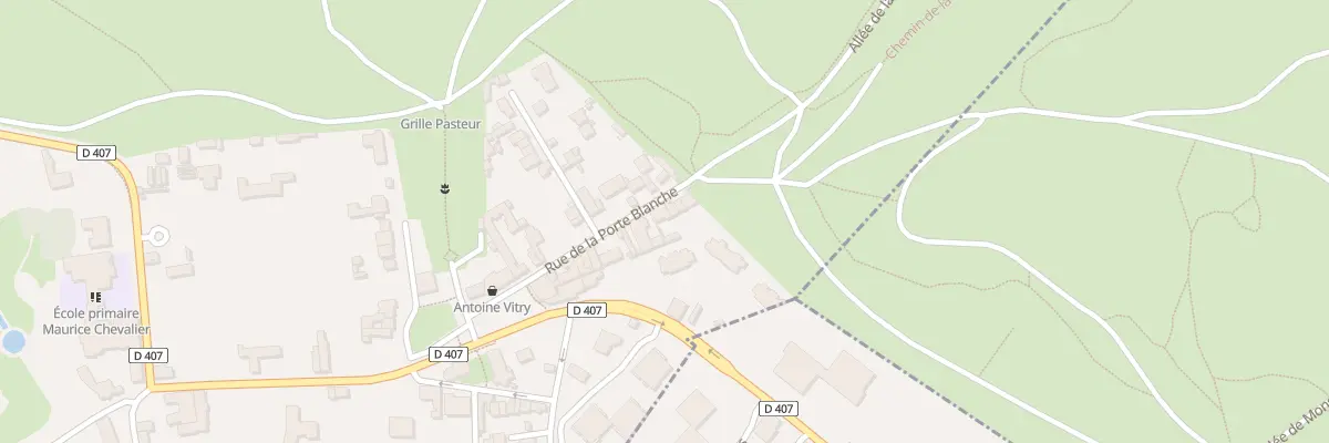 Plan du 10 Rue de la Porte Blanche à Marnes-la-Coquette