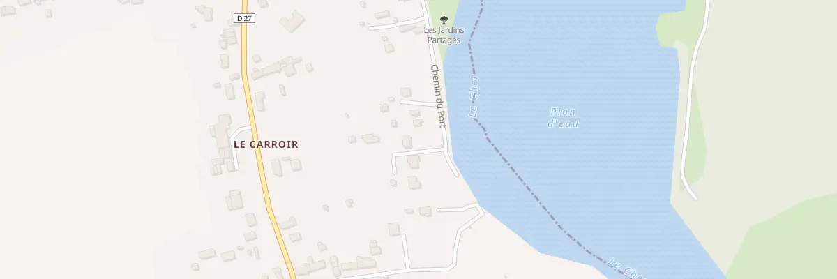 Plan du 28 Che du Port à Preuilly