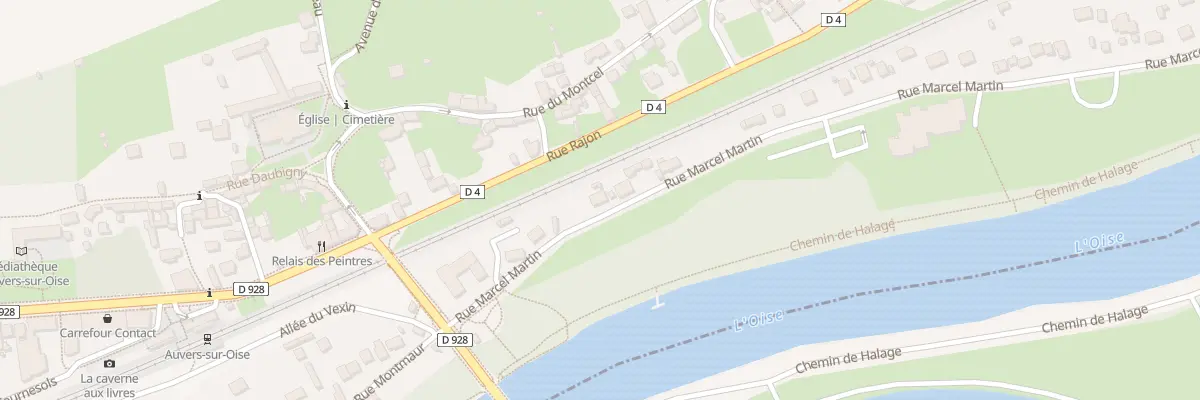 Plan du 70 Rue Marcel Martin à Auvers-sur-Oise