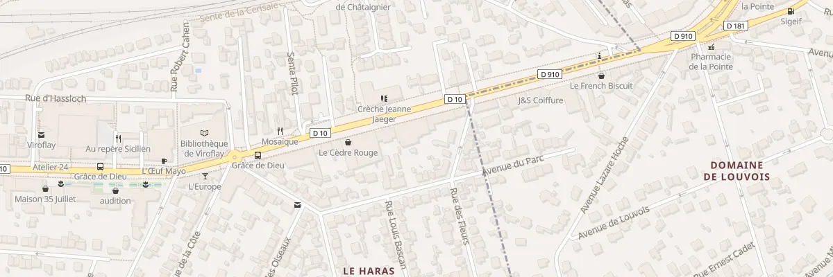 Plan du 9 Av du Général Leclerc à Viroflay