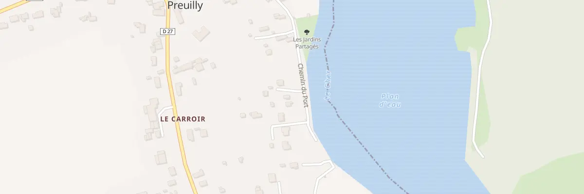 Plan du 24 Che du Port à Preuilly