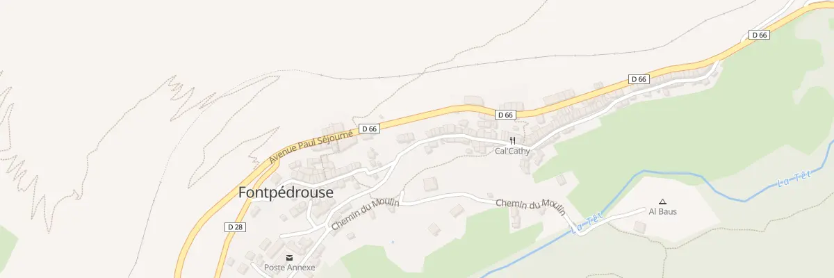 Plan du 67 Le Village à Fontpédrouse