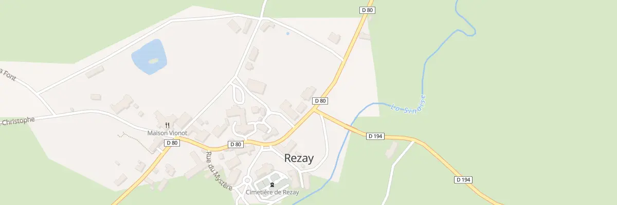 Plan du 1 Le Bourg à Rezay