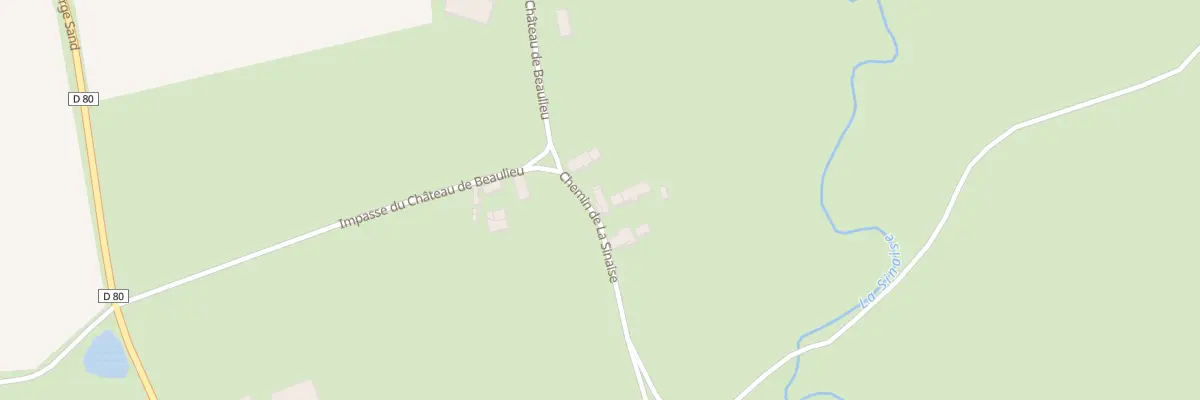 Plan du 43 Che de La Sinaise à Rezay